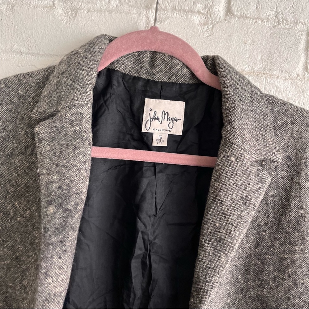 John Meyer 100 % Wool Blazer Jacket - image 4